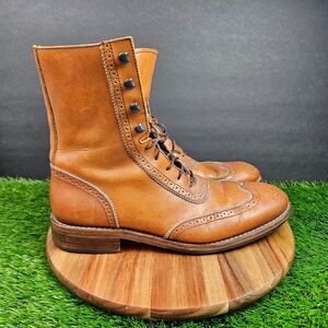 Wolverine Winchester 1000 Mile Wingtip Boots Size 10 D Brown Brogue Boot WO6491